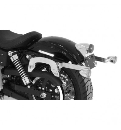 Telai laterali Hepco & Becker C-Bow system cromati per Harley Davidson FXDB Dyna Street Bob