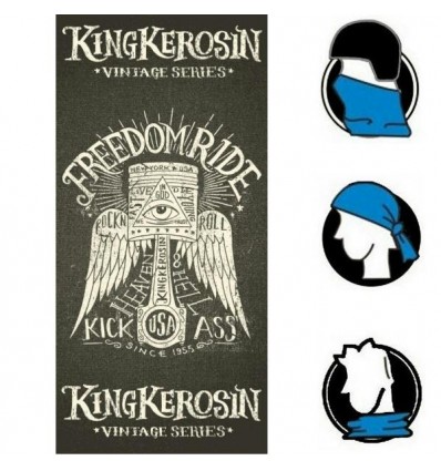 Collare bandana King Kerosin Tunnel grafica Freedom Ride