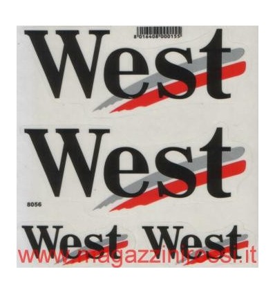 Set Adesivi piccolo 4R logo West