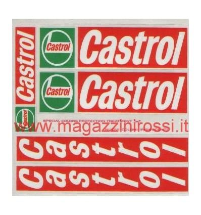 Set adesivi 4R logo Castrol