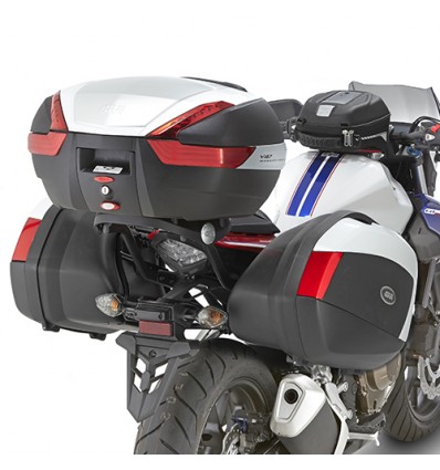 Portavaligie laterale Givi specifico per valigie V35 Monokey su Honda CB 500F 2016