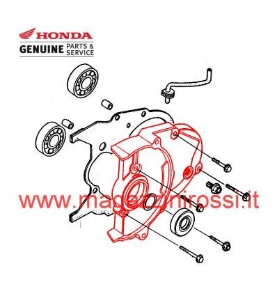 Meccanica - Coperchio scatola ingranaggi Honda 50cc Dio