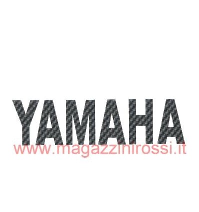 Adesivo scritta Yamaha carbonio cm 28