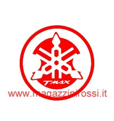 Adesivi (2) logo Diapason per carter T-Max 13 cm rosso