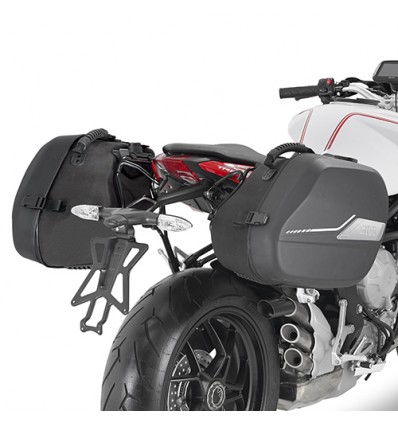 Telaietti laterali Givi TST specifici per borse Sport-T su MV Agusta Brutale 675 e 800 13-15
