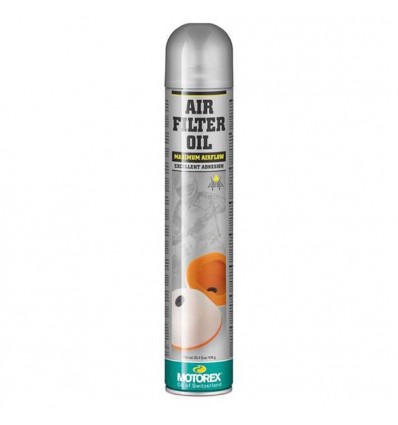 Olio spray Motorex per filtri aria rigenerabili dal 750 ml