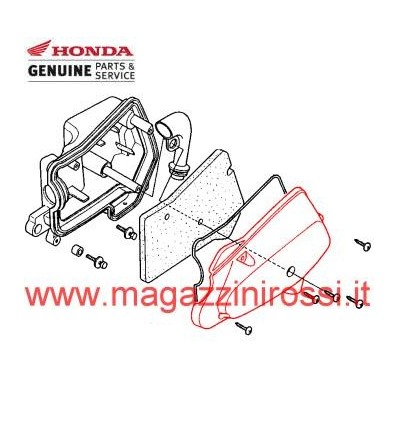 Meccanica - Coperchio esterno filtro aria Honda 50cc Di