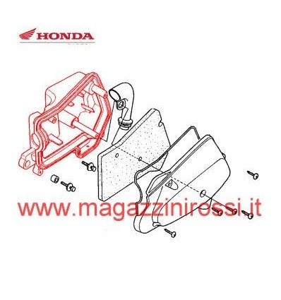 Meccanica - Coperchio interno filtro aria Honda 50cc Di