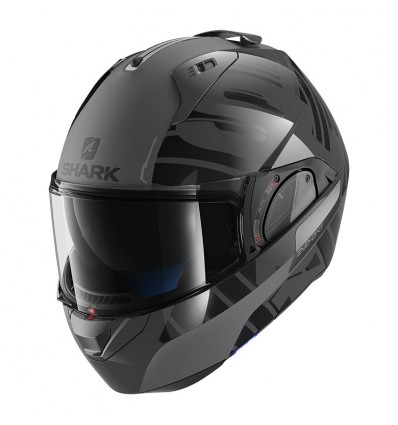 Casco Shark Helmets Evo-One 2 Lithion con mentoniera ribaltabile antracite e nero