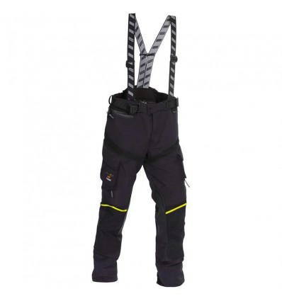 Pantalone da moto Rukka modello Energater nero e giallo fluo
