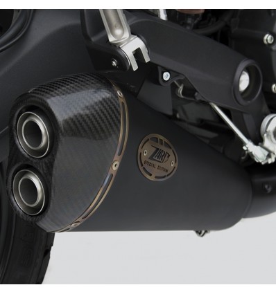 Terminale Slip On Zard basso in acciaio "Dark" per Ducati Scrambler 800 15-17