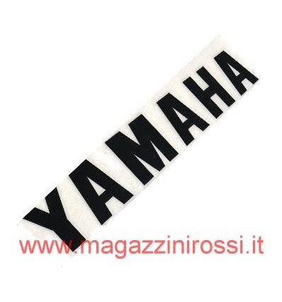 Adesivo scritta Yamaha effetto stirato nero 30 cm