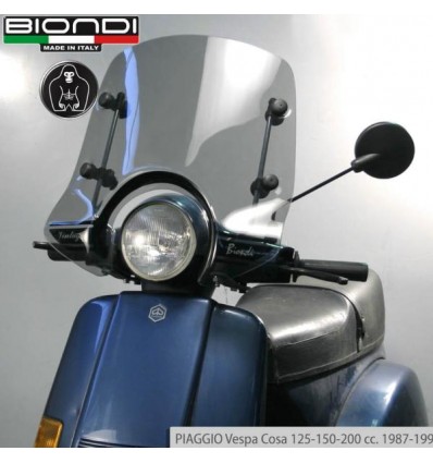 Cupolino Biondi Little Club per Piaggio Vespa GTS 125 e 300, Vespa LX...