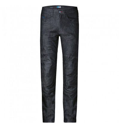 Pantalone jeans da moto PMJ Jeans Vegas nero con rinforzi in Twaron