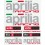 Set adesivi 20x24 cm Aprilia Racing