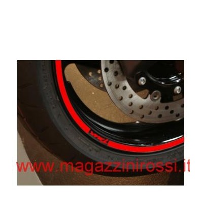 Adesivi per cerchi Yamaha T-Max logo rosso