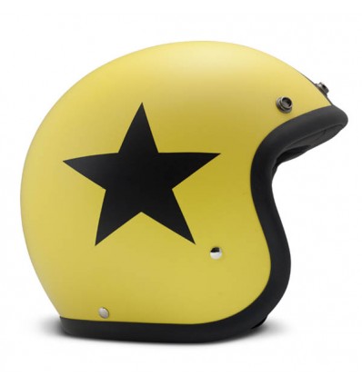 Casco DMD Helmets serie Vintage grafica Star Yellow