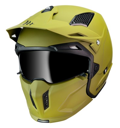 Casco MT Helmets Streetfighter SV , verde opaco