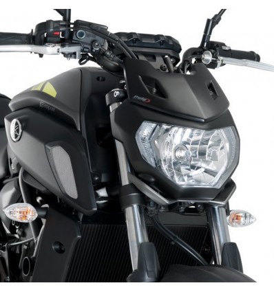 Cupolino Puig Naked Sport Plus per Yamaha MT-07 dal 2018, colore nero opaco