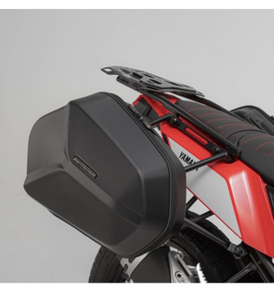 Coppia di borse nere da moto+telai SW-Motech AERO ABS per Yamaha Tenerè dal 2019