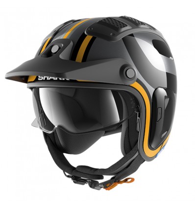 Casco Shark Helmets X-Drak 2 Thrust-R grigio antracite, arancione e nero