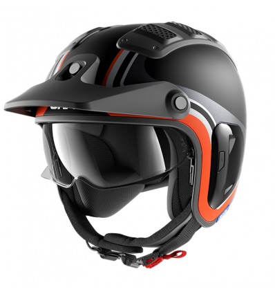 Casco Shark Helmets X-Drak 2 Hister nero, grigio antracite e arancione