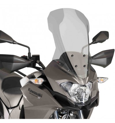 Cupolino fumè chiaro Puig Touring per Kawasaki Versys-X 300 dal 2017