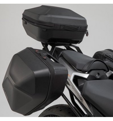 Set borse laterali Urban ABS più telai portaborse SW-Motech per Honda CB 500F dal 2019