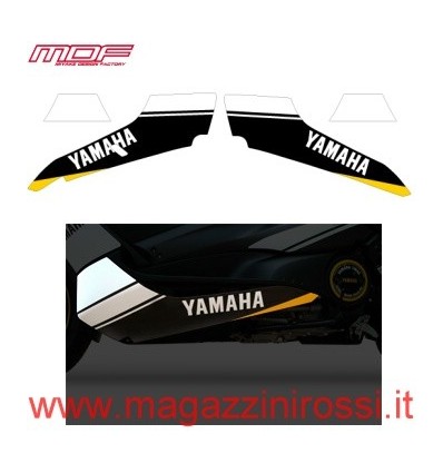 Set adesivi MDF sottopedana Strobe giallo e nero Yamaha