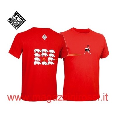 T-shirt manica corta Tucano Urbano TU Code struzzo ross