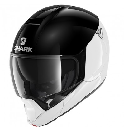 Casco Shark Helmets Evojet Dual nero e bianco lucido