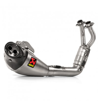 Scarico completo Akrapovic linea Racing acciaio omologato per Yamaha Tracer 700