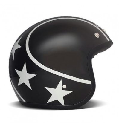Casco DMD Helmets serie Vintage grafica Stunt nera opac