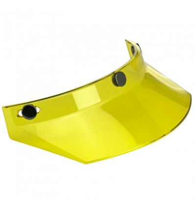 Frontino Biltwell Moto Visor giallo per caschi con attacco tre bottoni