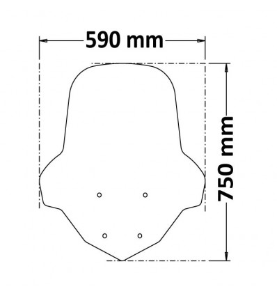 Parabrezza Isotta per Yamaha N-Max125 dal 2021