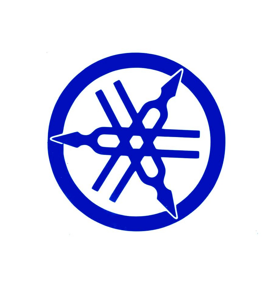 Coppia adesivi logo Diapason Yamaha 10 cm in vari colori