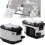 Set completo telai laterali e valige argento Hepco & Becker Cutout per HD Pan America