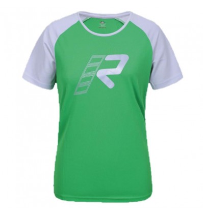 T-Shirt tecnica da donna Rukka Svega verde e bianca