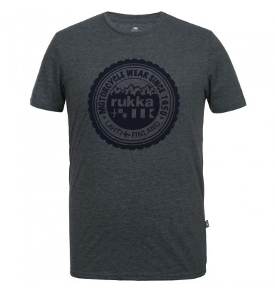 T-Shirt Rukka grafica Mitford grigia scura
