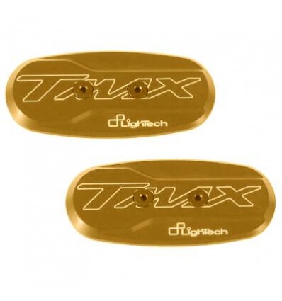Tappi per fori specchi ergal Lightech Yamaha T-Max 500 08-11 oro con logo