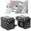 Set completo telai laterali e valige nere Hepco & Becker Cutout per HD Pan America