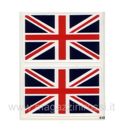 Set piccolo adesivi  4R bandiera GB