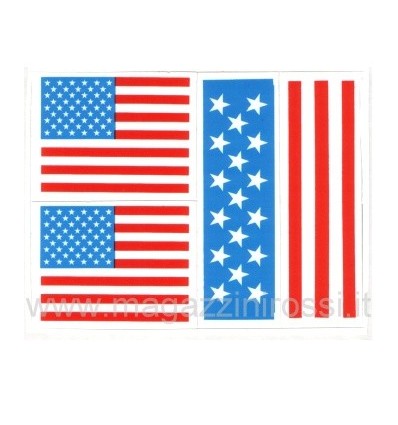 Set piccolo adesivi  4R bandiera USA