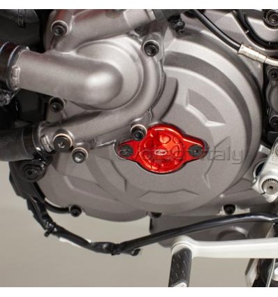 Cover Evotech per ispezione fase su moto Ducati