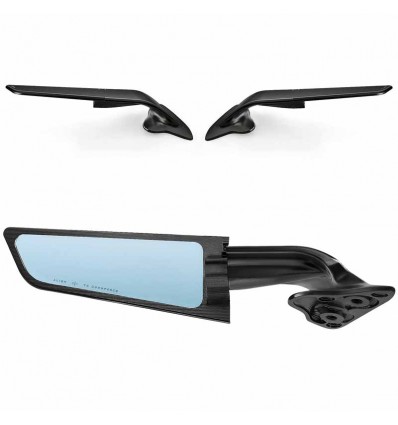 Specchietti Rizoma aerodinamici Stealth nero per Yamaha R6 e R7