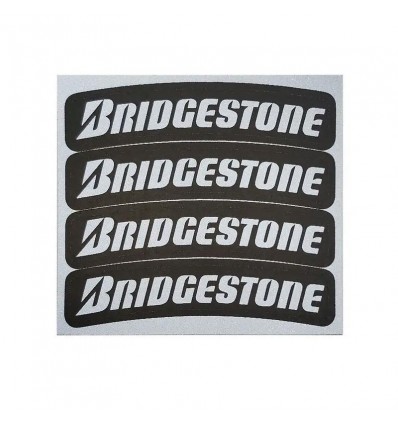 Adesivi speciali per pneumatici 4R scritta Bridgestone