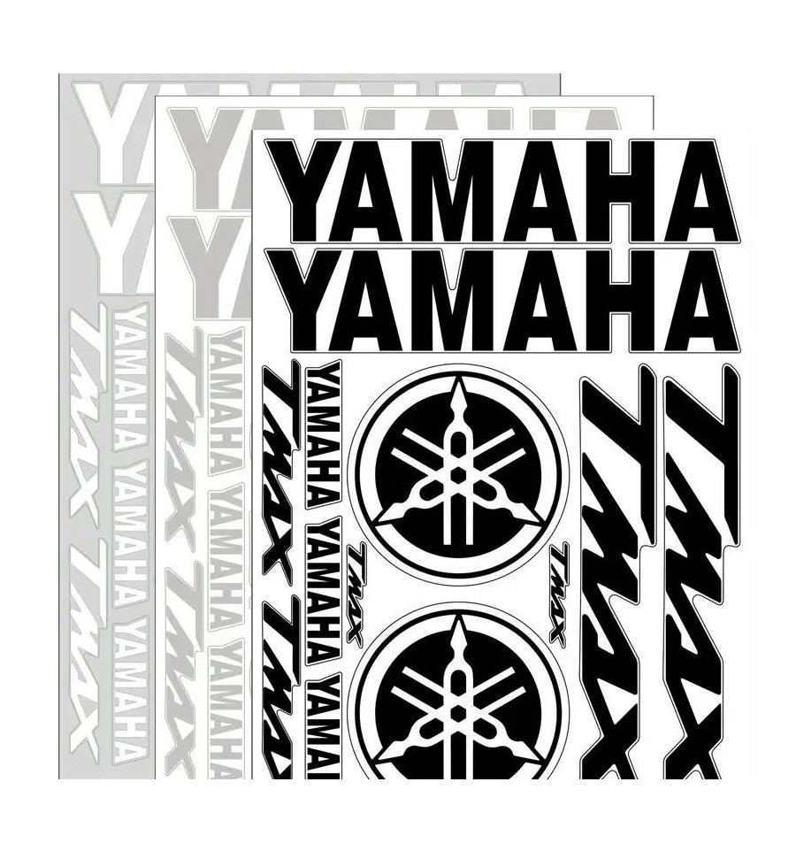 Kit adesivi scritte e diapason Yamaha T-Max in vari colori