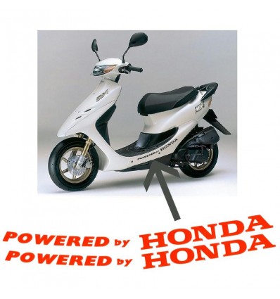 Coppia adesivi Powered by Honda per Honda Dio vari colori