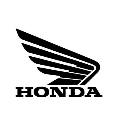 Adesivo ala Honda nero cm 12