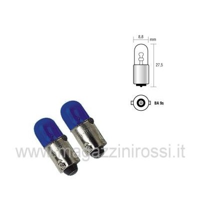 Coppia lampade T4W Micro 12v blu